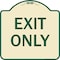 Signmission Parking Lot Exit Only Heavy-Gauge Aluminum Architectural Sign, 18" L, 18" H, TG-1818-23423 A-DES-TG-1818-23423 - alternate 1